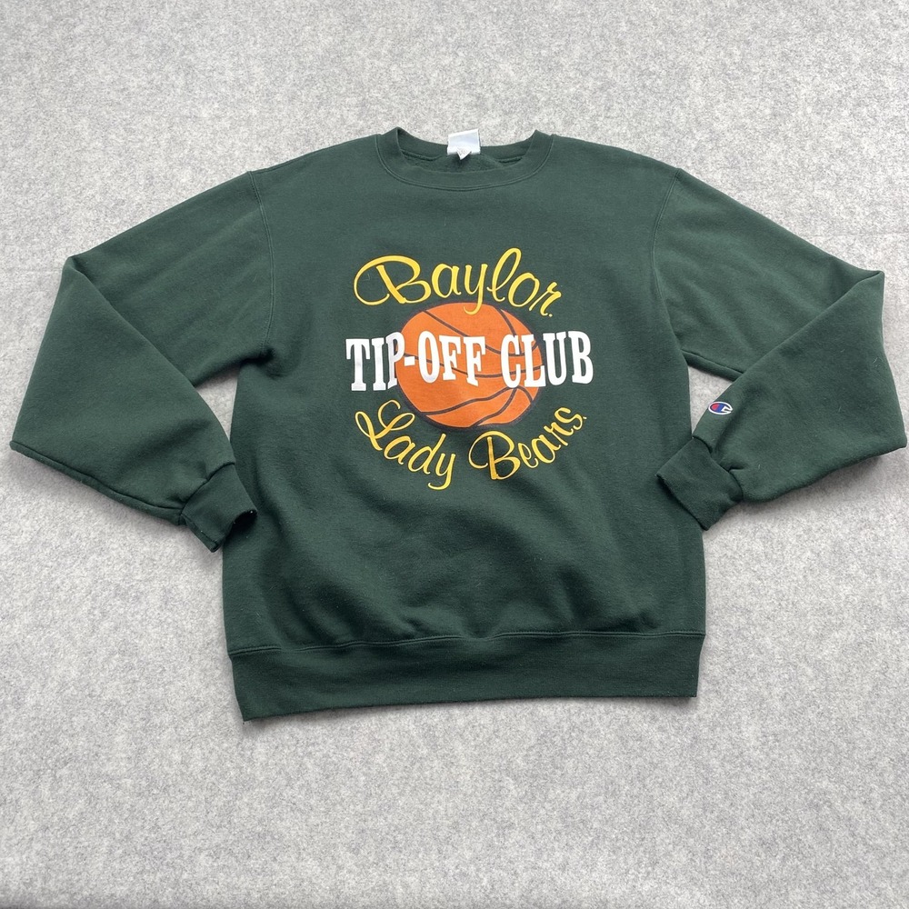 Baylor Lady Bears Sweatshirt Womens Small Green NCAA Basketball Champion Fleece